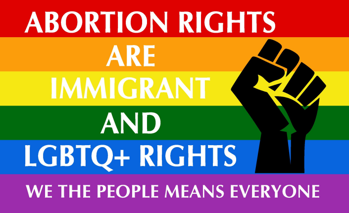 Abortion Rights Rainbow Flag 3'x5' Flag ROUGH TEX® 68D Nylon