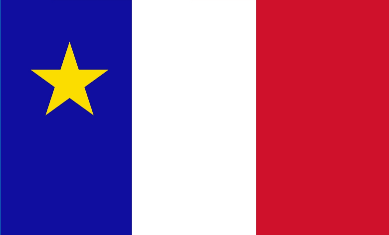 ACADIANA Tri Color 3'X5' FLAGS French Acadians