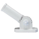 Adjustable Flag Pole Bracket Cast Aluminum White