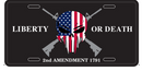 LIBERTY 2ND AMENDMENT 1791 Embossed License Plate