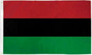 Afro American Tri Color 3'X5' Flag Rough Tex® 68D Nylon