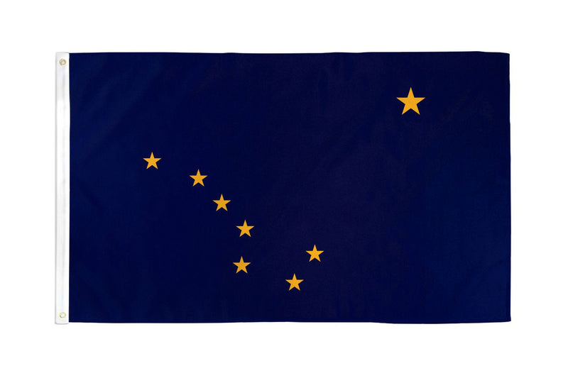 Alaska 12"x18" State Flag (With Grommets) ROUGH TEX® 68D Nylon