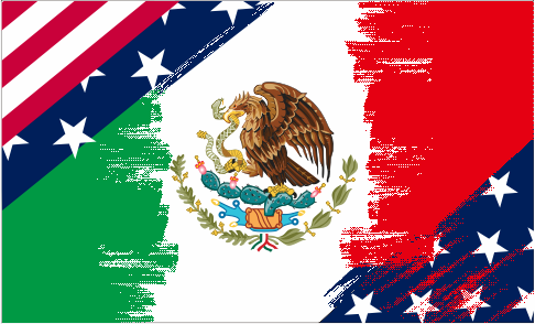 Ameri Mexican 3'X5' Flag Rough Tex® 100D
