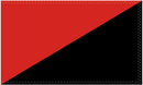 Anarchy Red and Black 3'X5' Flag Rough Tex® 100D