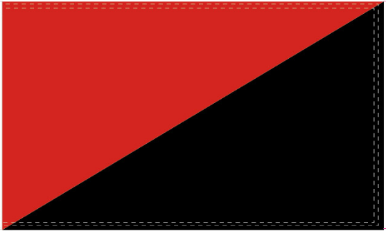 Anarchy Red and Black 3'X5' Flag Rough Tex® 100D