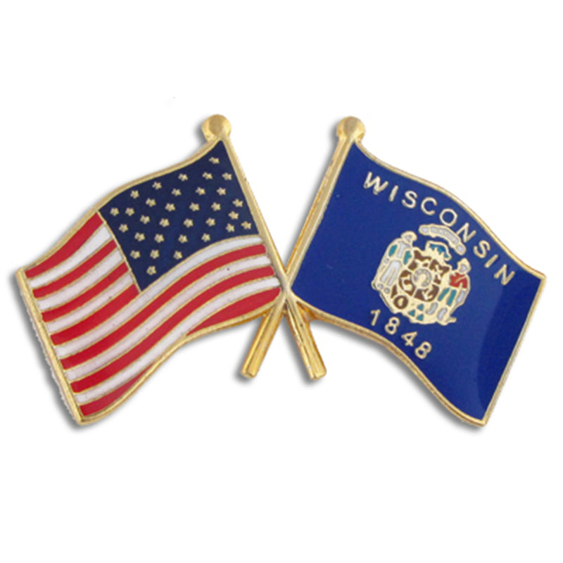 USA Wisconsin Lapel Pin