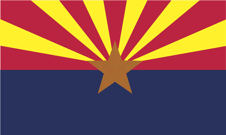 Arizona Flag 3x5ft 210D Nylon Double-Sided