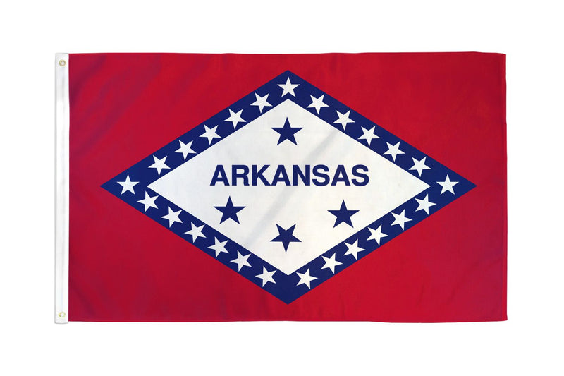 Arkansas 12"x18" State Flag (With Grommets) ROUGH TEX® 68D Nylon