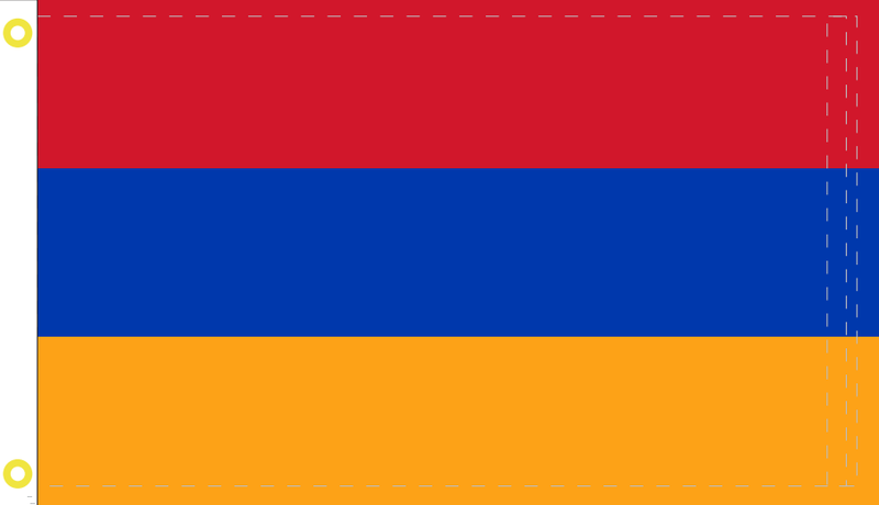 Armenia 12"x18" Car Flag Flag ROUGH TEX® Double Sided Armenian