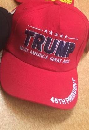 24 official 45th President TRUMP caps red error in embroidery CLEARANCE PRICE