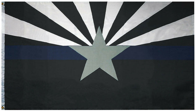3’X5’ Thin Blue Line ARIZONA POLICE FLAG 100D