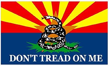 Arizona Gadsden White Flag 3x5ft 100D DON'T TREAD ON ME