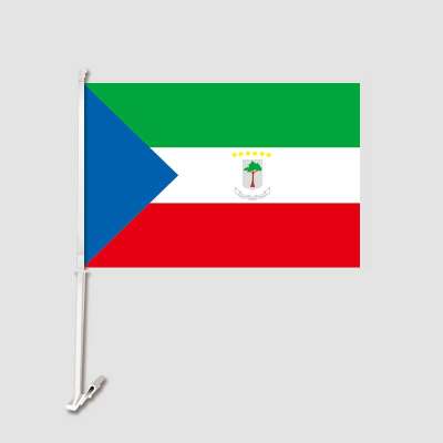 Equatorial Guinea 12''X18'' Car Flag Double Sided