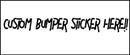 Custom Bumper Sticker- Make Your Own Design