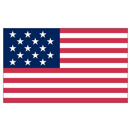 Star Spangled Banner ( 15 Stars & 15 Stripes) 3'X5' Flag ROUGH TEX® 3x5