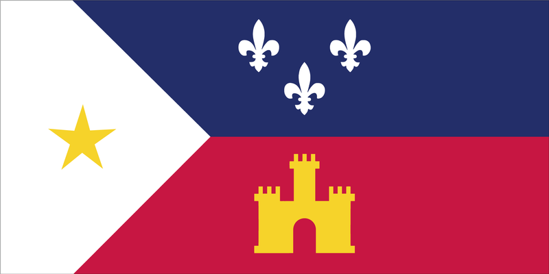 ACADIANA LOUISIANA BUMPER STICKERS PACK OF 50 WHOLESALE