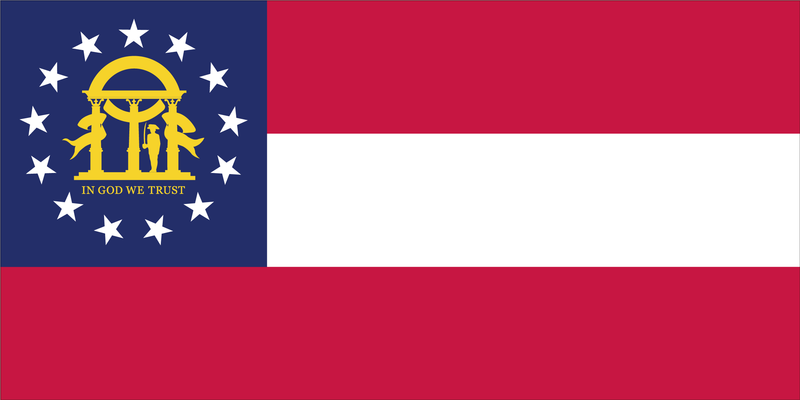 Georgia Flag Bumper Sticker