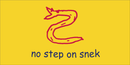 NO STEP GADSDEN SNEK FLAG BUMPER STICKERS PACK OF 50 WHOLESALE