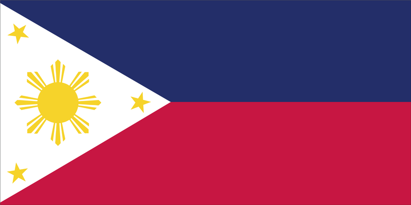 PHILIPPINES FLAG BUMPER STICKERS PACK OF 50 WHOLESALE