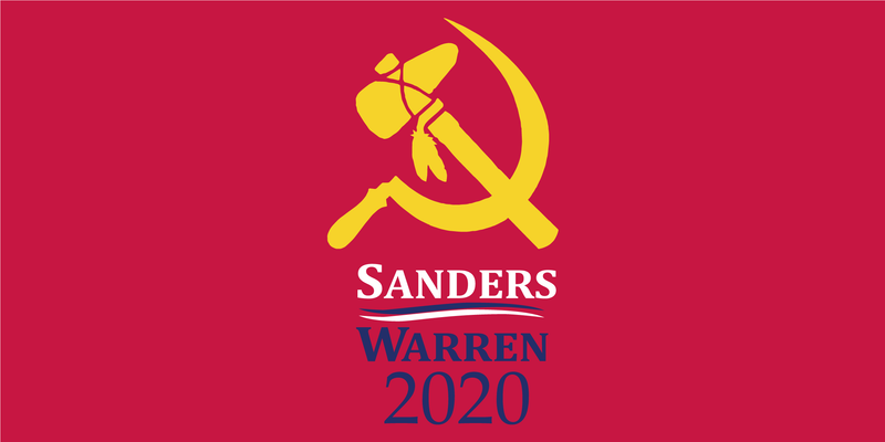 SANDERS WARREN 2020 AMERICAN COMMUNIST DEMOCRAT BUMPER STICKERS PACK OF 50 WHOLESALE