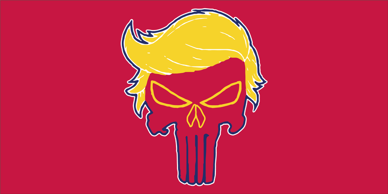 ANGRY TRUMP FLAG BUMPER STICKERS PACK OF 50 WHOLESALE