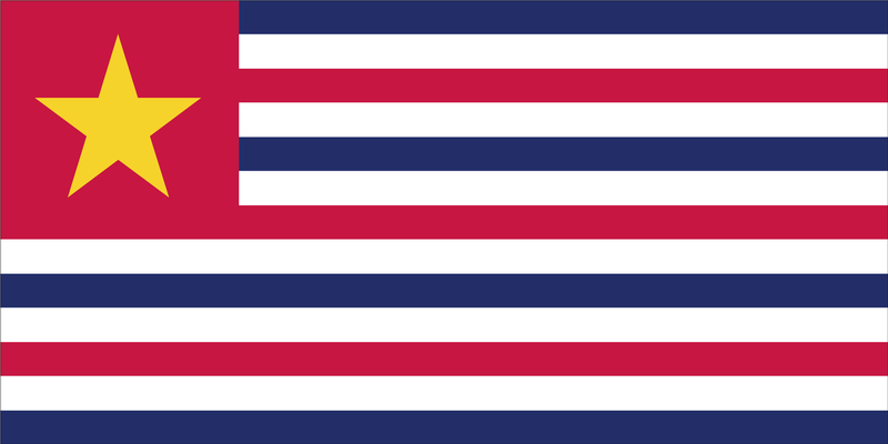 LOUISIANA REPUBLIC 1861 FLAG BUMPER STICKERS PACK OF 50 WHOLESALE