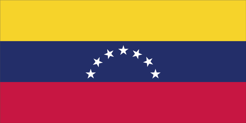 Venezuela 7 Star Flag Bumper Sticker