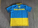Ukraine Shirts Official Trident Flag & Royal Crest Athletic Jersey Rough Tex® Polo Shirt Size Small