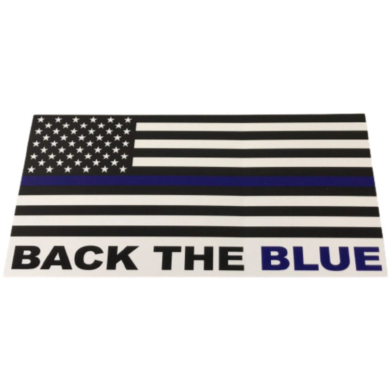 Back the Blue USA Patriotic Police Memorial Bumper Sticker