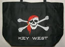 KEY WEST CONCH REPUBLIC BEACH BAGS (CHOICE OF KEY WEST BIKINI & PALM, TROPICAL DRINK FIESTA & SEA SHELLS, BLACK PIRATE, CONCH REPUBLIC FLAG BAG & FLORIDA)