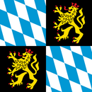 Bavaria 1352 Landshut 2'x2' Flag ROUGH TEX® 100D