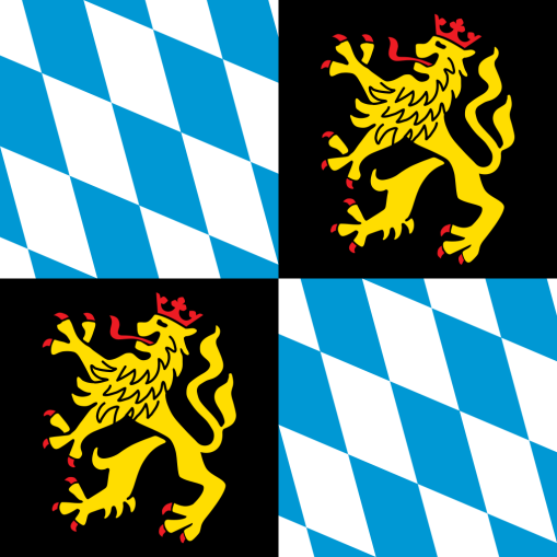 Bavaria 1352 Landshut 2'x2' Flag ROUGH TEX® 100D