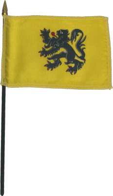 Flanders Flag 12''X18'' Stick Flags - Rough Tex ®100D