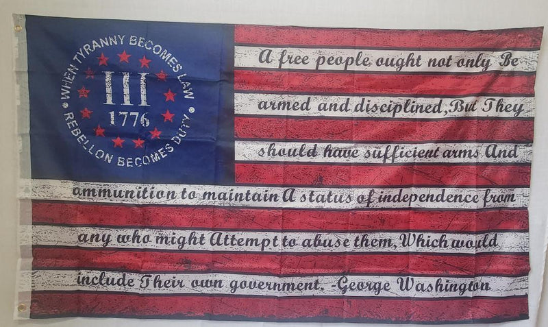 Original Betsy Ross 1776 General Washington 2'x3' Flag ROUGH TEX®