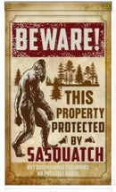 Beware Sasquatch Big Foot 3'X5' Flag ROUGH TEX® 100D  Bigfoot