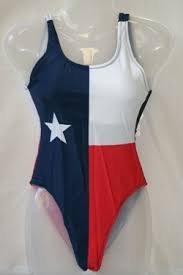 ASSORTED SIZES TEXAS ONE PIECE TX FLAG BATHING SUITS WOMEN'S LYCRA NYLON