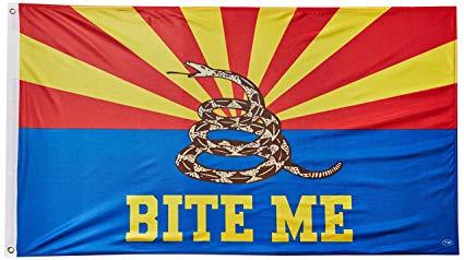 Arizona BITE ME 3x5ft 100D flags sold by the dozen