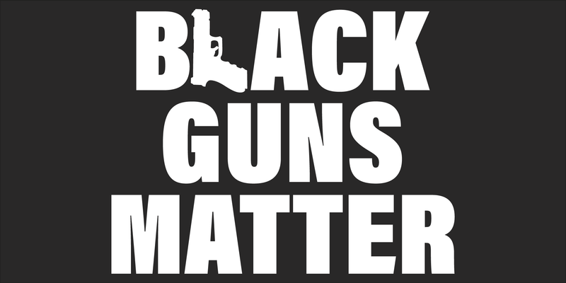 Black Guns Matter Pistol Bumper Sticker