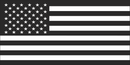 Black USA Flag - Bumper Sticker