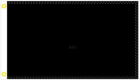Black 3'X5' Flag ROUGH TEX® 100D