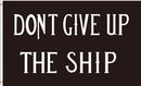 DON'T GIVE UP THE SHIP BLACK COMMODORE PERRY FLAG 3X5 68D NYLON