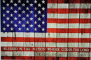 Blessed Is The Nation Whose God Is The Lord 3'X5' Flag ROUGH TEX® 100D