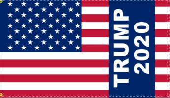 Trump Blue Ribbon With Sleeve 3'X5' Flag Rough Tex® 100D