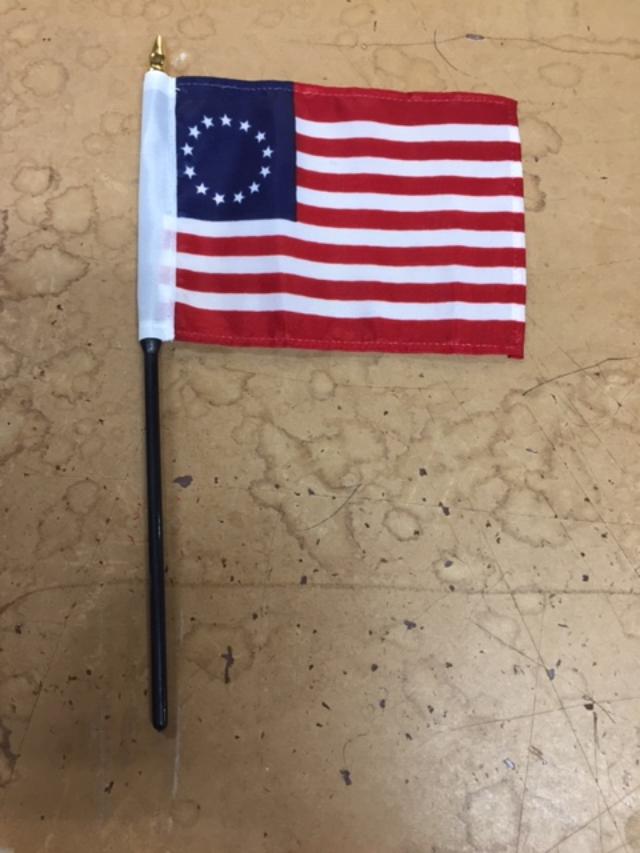 Betsy Ross 4x6 Inches Stick Desk Flags