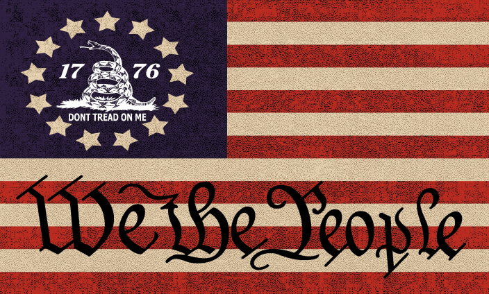 Betsy Ross Gadsden We The People Vintage 3'x5' Flag ROUGH TEX® 68D Nylon