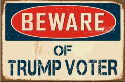 BEWARE OF TRUMP VOTER DOUBLE SIDED 3'x5' Flag ROUGH TEX® 100D