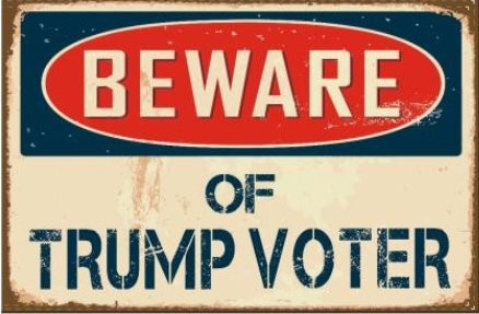 Beware of Trump Voter Double Sided 12"x18" Flag Rough Tex® 100D