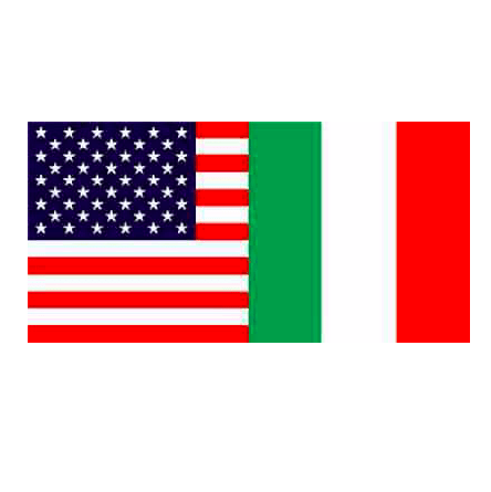 USA Italy - 3'x5' Single Sided Flag Rough Tex® 68D