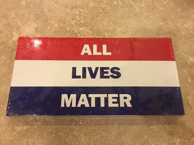 ALL LIVES MATTER RED WHITE BLUE PATRIOTIC OFFICIAL BUMPER STICKER PACK OF 50 BUMPER STICKERS MADE IN USA WHOLESALE BY THE PACK OF 50!