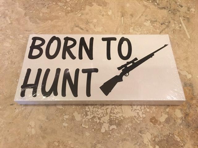 BORN TO HUNT OFFICIAL BUMPER STICKER PACK OF 50 BUMPER STICKERS MADE IN USA WHOLESALE BY THE PACK OF 50!